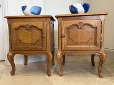 Pair French Oak Louis XV Style
