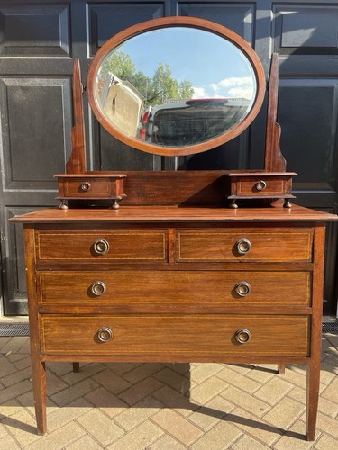 Antique mahogany inlaid - antique,