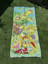 Vintage 1985 Hasbro Glo Friends Sleeping Bag – Bright Colors,YKK Zip Rare Retro!