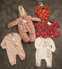 BABY GIRLS STUNNING BUNDLE * 0-3 months * ALL BNWT * NEXT * SNOWSUIT * CHRISTMAS