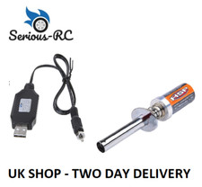Nitro Glow Starter Glow Plug Ignitor 1800mah Battery & USB Charger - UK SHOP