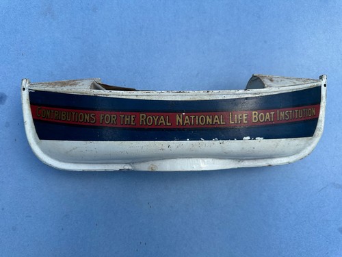 Vintage rnli metal boat - metal,