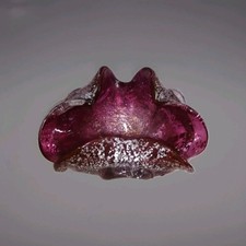 Murano Art Bowl. Deep Red/pink