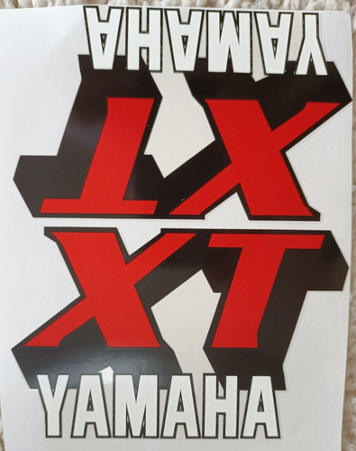 Yamaha tank stickers - xt,