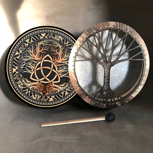 Handmade shamanic drum - drum, vintage