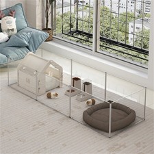 Indoor Rabbit Hutch Guinea Pig Cage Bunny Run Extendable Fenced Area Pet Playpen