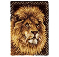 Large Lion Latch Hook Rug Kit
