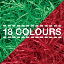LUXURY Shredded Coloured KRAFT Paper - Christmas Gift Box Hamper Filler Shred