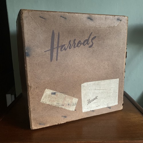 Vintage harrods cardboard box - vintage,