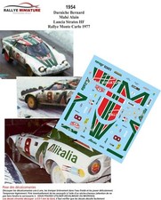 DECALS 1/24 REF 1954 LANCIA STRATOS DARNICHE RALLYE MONTE CARLO 1977 WRC RALLY