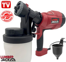 Electric Spray Gun 500W 900ml Tank 3 Patterns Brass Nozzle Adjustable Flow 240V