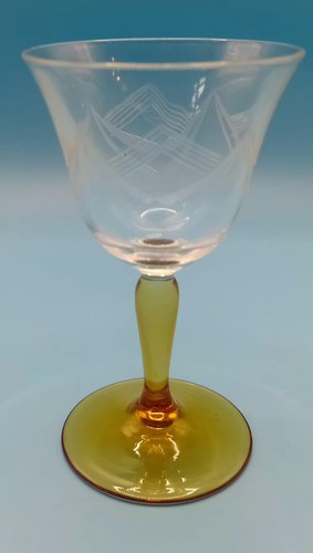 Vintage cordial glass - glass, with