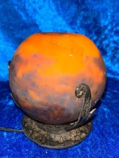 Robj Paris Nightlight Art Deco Glass Dough Wrought Iron Stand