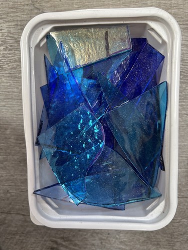 Stained glass offcuts - glass, 1kg