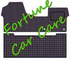 FOR VAUXHALL VIVARO SPORTIVE 2019-ONWARD CREW CAB TAILORED RUBBER MATS