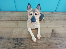 Border Fine Arts Dogs & Pups Galore A3042 German Shepherd Lying Dated 2003 VGC