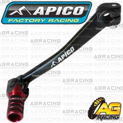 Apico black red gear pedal - black,