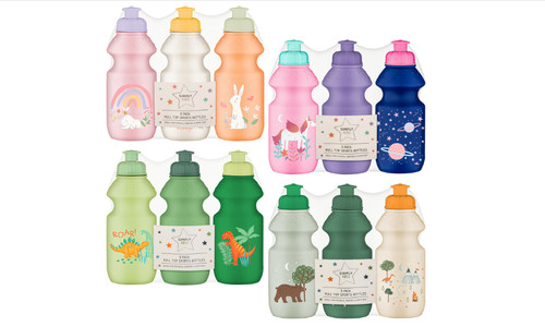 Water bottle sports gym - water, 355ml
