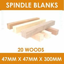 WOODTURNING SPINDLE  BLANKS - 300 X 47 X 47 CHOOSE YOUR OWN SPECIES