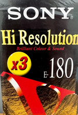 VHS NEW VIDEO CASSETTES Sony