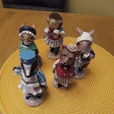 5 X Vintage Assorted Figurines Tales of Honeysuckle Hill Regency Fine Arts 13cm 