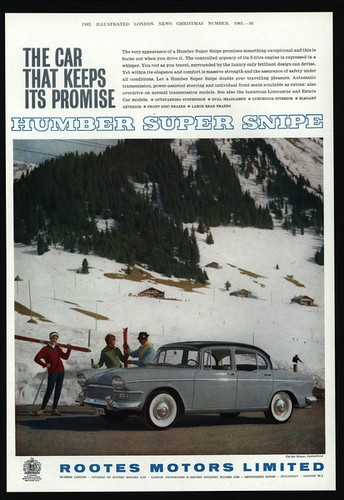 1961 rootes motors - rootes, humber