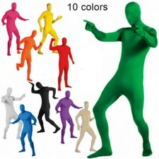 Party Costume Invisible Morph Suit Adult Men Women Full Body Spandex Jumpsuit UK