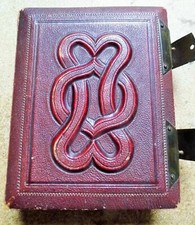 Victorian PHOTOGRAPH ALBUM circa 1870 complete with it's original photographs