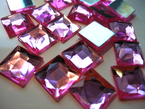 Crystal acrylic rhinestones - crystal,
