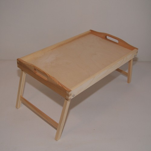 Wooden bed tray - tray, folding