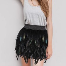 Women Feather Skirt Fashion