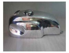 Honda Cb Xs Manx Style Aluminium Alloy Polish Cafe Racer Gas Petrol Tank + Cap