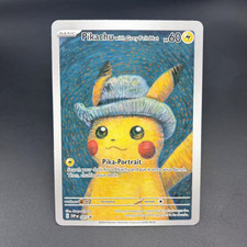Custom Pikachu Grey Hat Card -