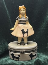 Trinket Box 50's Era Poodle