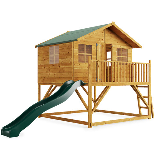 Wooden playhouse kids - wooden,