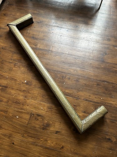 Antique brass fireplace fender - antique,
