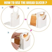 Bread Slicer Foldable Toast Slicer Adjustable Toast Slicing Machine `
