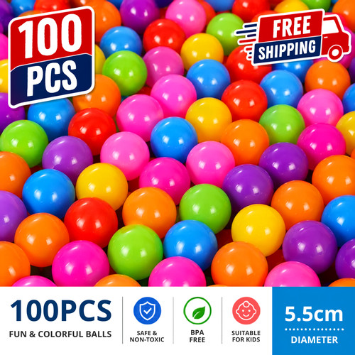 100pcs ball pit balls - 100pcs, plastic