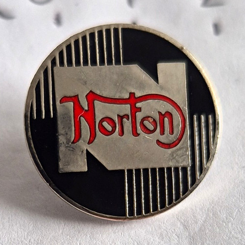 Norton motorcycle logo enamel - norton,