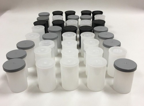 Empty 35mm film canisters - empty,