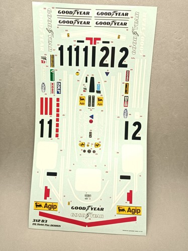 Ferrari 312 decal - 312,