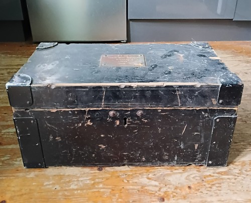 Antique wooden tool box - antique,