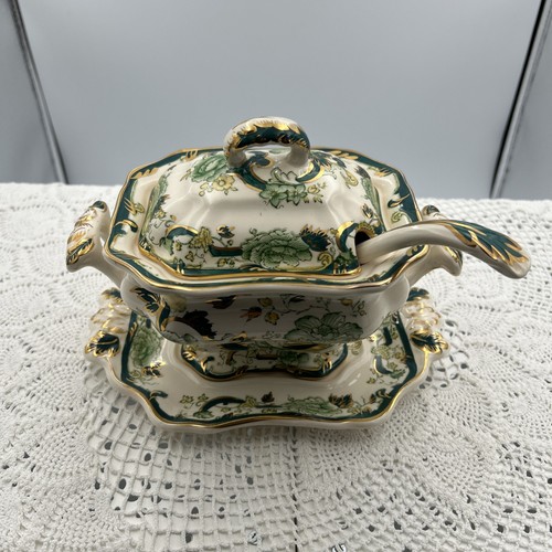 Masons pottery chartreuse - masons,
