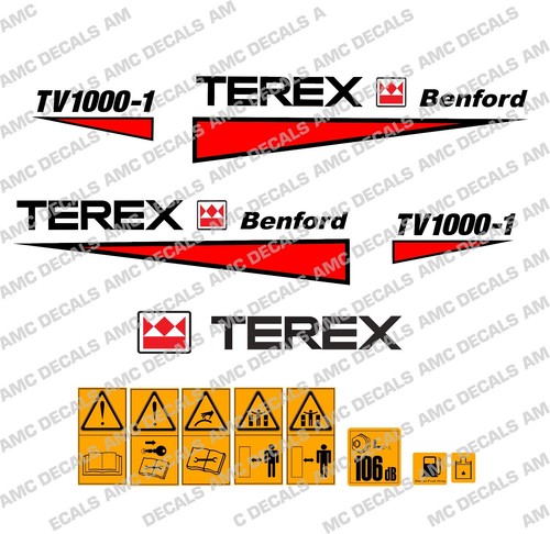 Terex benford tv1000 roller - benford,