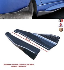 UNIVERSAL SIDE SKIRT EXTENSION BLADES ROCKER SPLITTER 48CM CARBON LOOK-TYT2