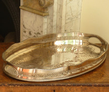 Large Silver plate tray Vintage