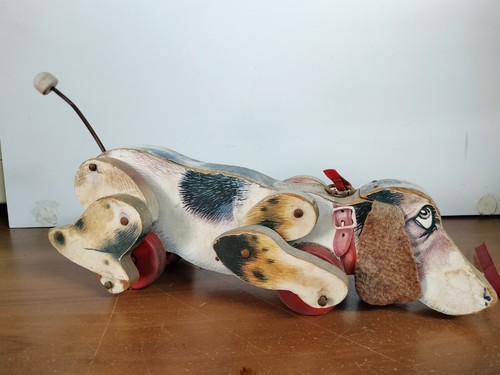 Snoopy wooden dog rope toy - snoopy,