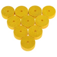  10 Pcs Toy Car Wheels Wooden