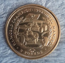 1993 Isle of Man Nigel  Mansell 1992 F1 World Champion Two 2 Pound Coin