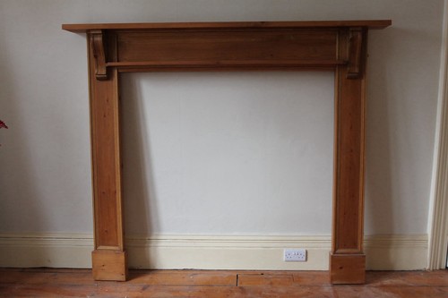 Pine mantelpiece fire place - pine,